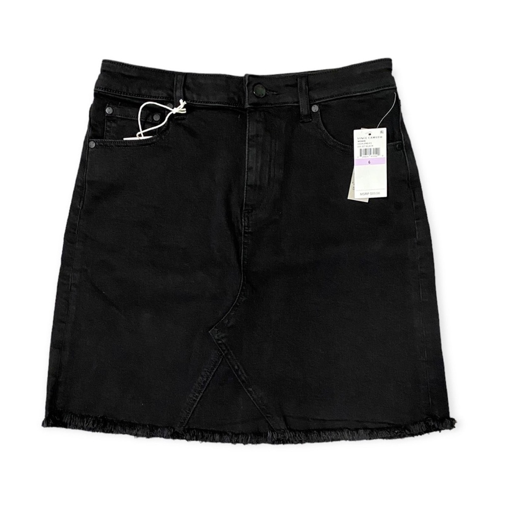 Vince Camuto Black Jean Skirt Women’s Size 6